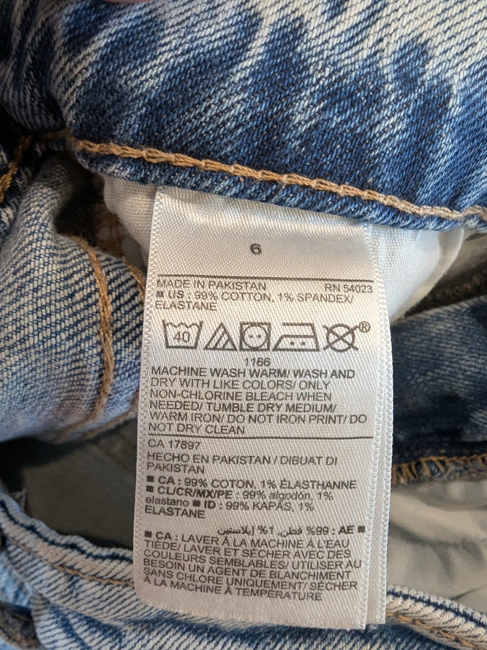Old Navy Light Blue Rolled-Hem Denim Shorts - Picture 7 of 7